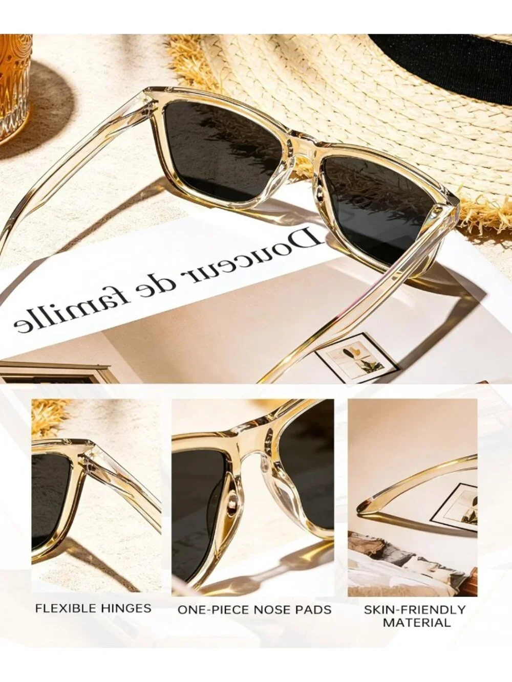 Trendy Polarized Retro Sunglasses for Women | UV Protection for Travel & Driving
